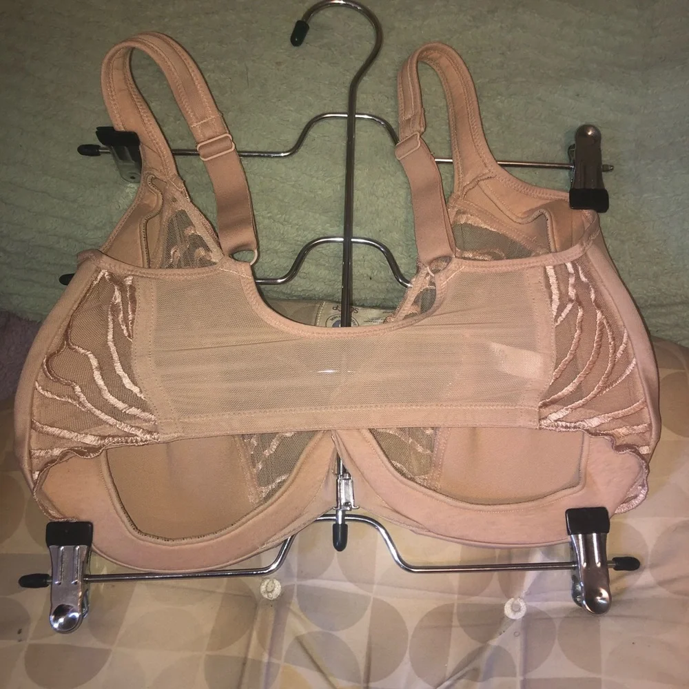 SOLD!🥳Paramour Angie Front Silver Hook Closure Minimizer Bra 34H - Picture 14 of 14